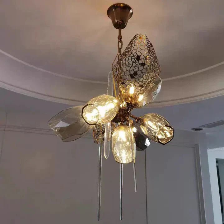 Modern Wine Glass Shape Chandelier Italian Light Luxury Light Fixture for Dining Room/Living Room - Cyran Lamps