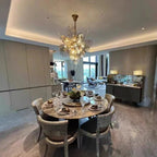 Modern Wine Glass Shape Chandelier Italian Light Luxury Light Fixture for Dining Room/Living Room - Cyran Lamps