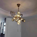 Modern Wine Glass Shape Chandelier Italian Light Luxury Light Fixture for Dining Room/Living Room - Cyran Lamps