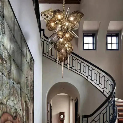 Modern Wine Glass Shape Chandelier Italian Light Luxury Light Fixture for Dining Room/Living Room - Cyran Lamps