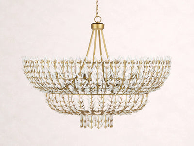 Morrigan Round Chandelier 34'' 56''D - Cyran Lamps