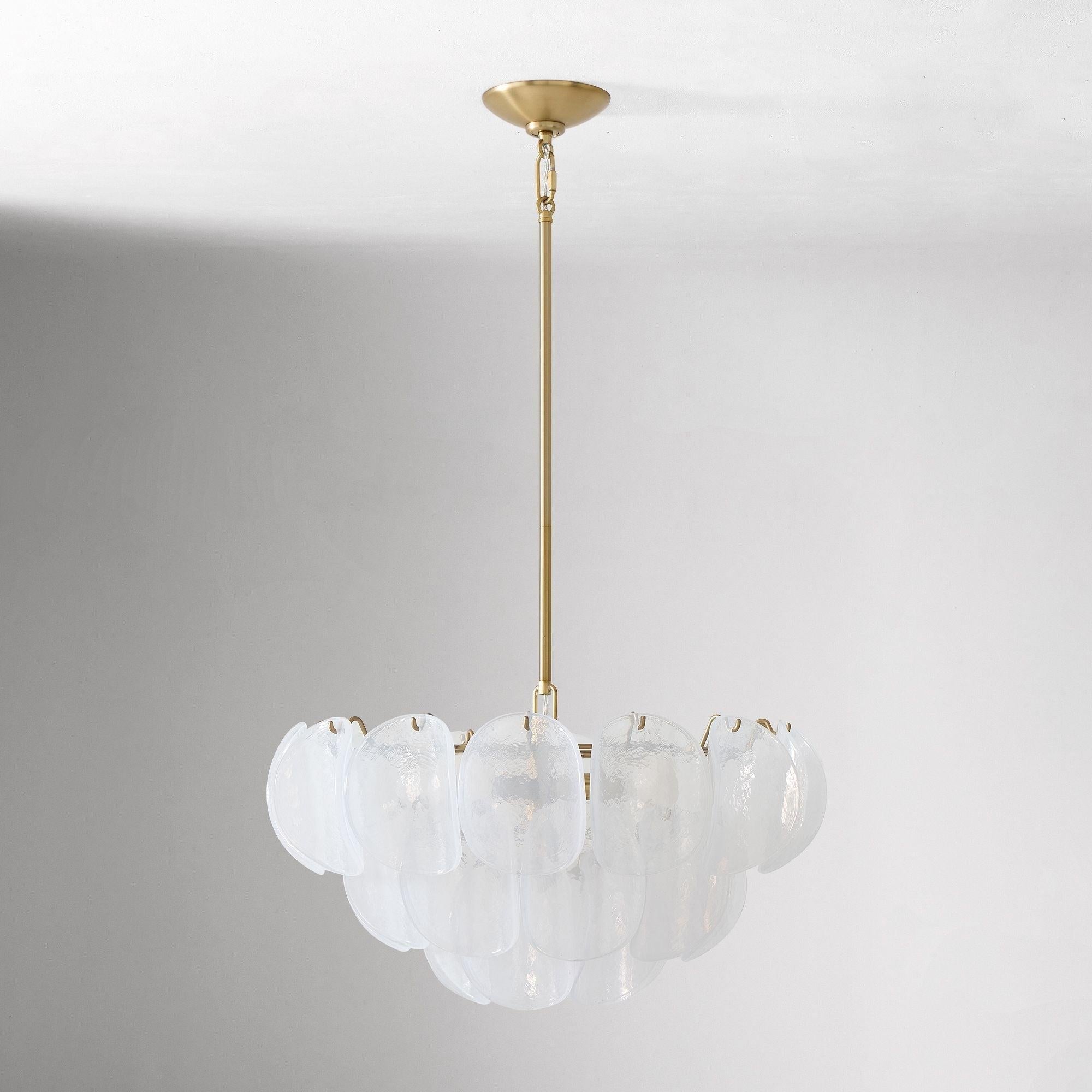 Murana Chandelier (22") White - Cyran Lamps