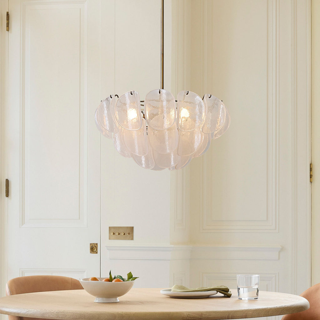 Murana Chandelier (22") White - Cyran Lamps