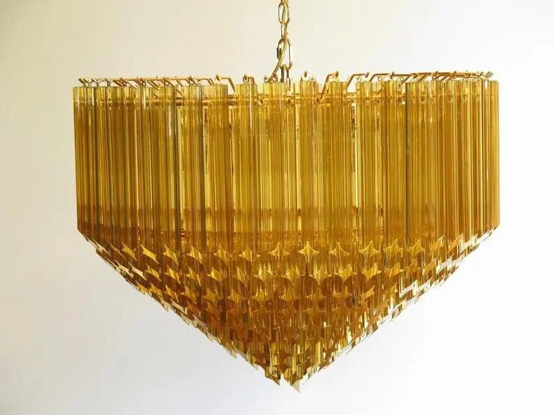 Murana Glass Chandelier – Amber - Cyran Lamps