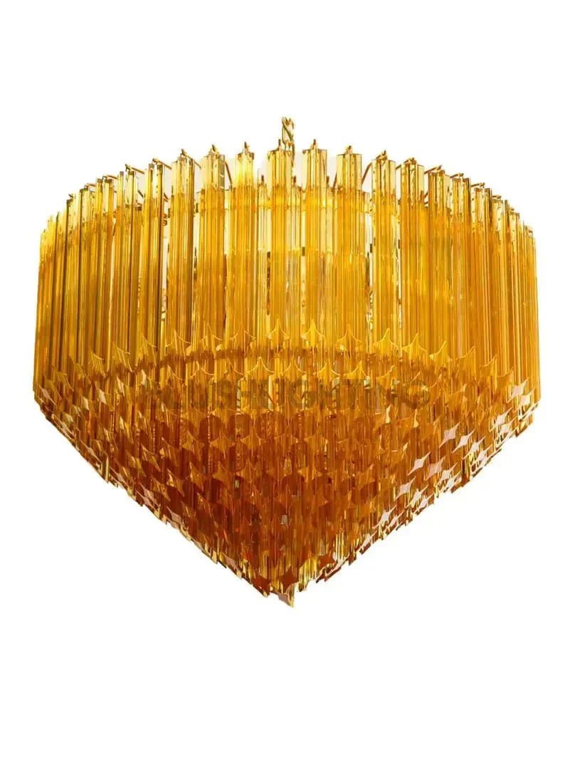Murana Glass Chandelier – Amber - Cyran Lamps
