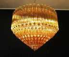 Murana Glass Chandelier – Amber - Cyran Lamps