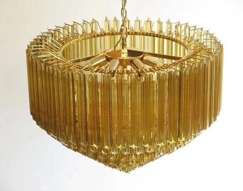 Murana Glass Chandelier – Amber - Cyran Lamps