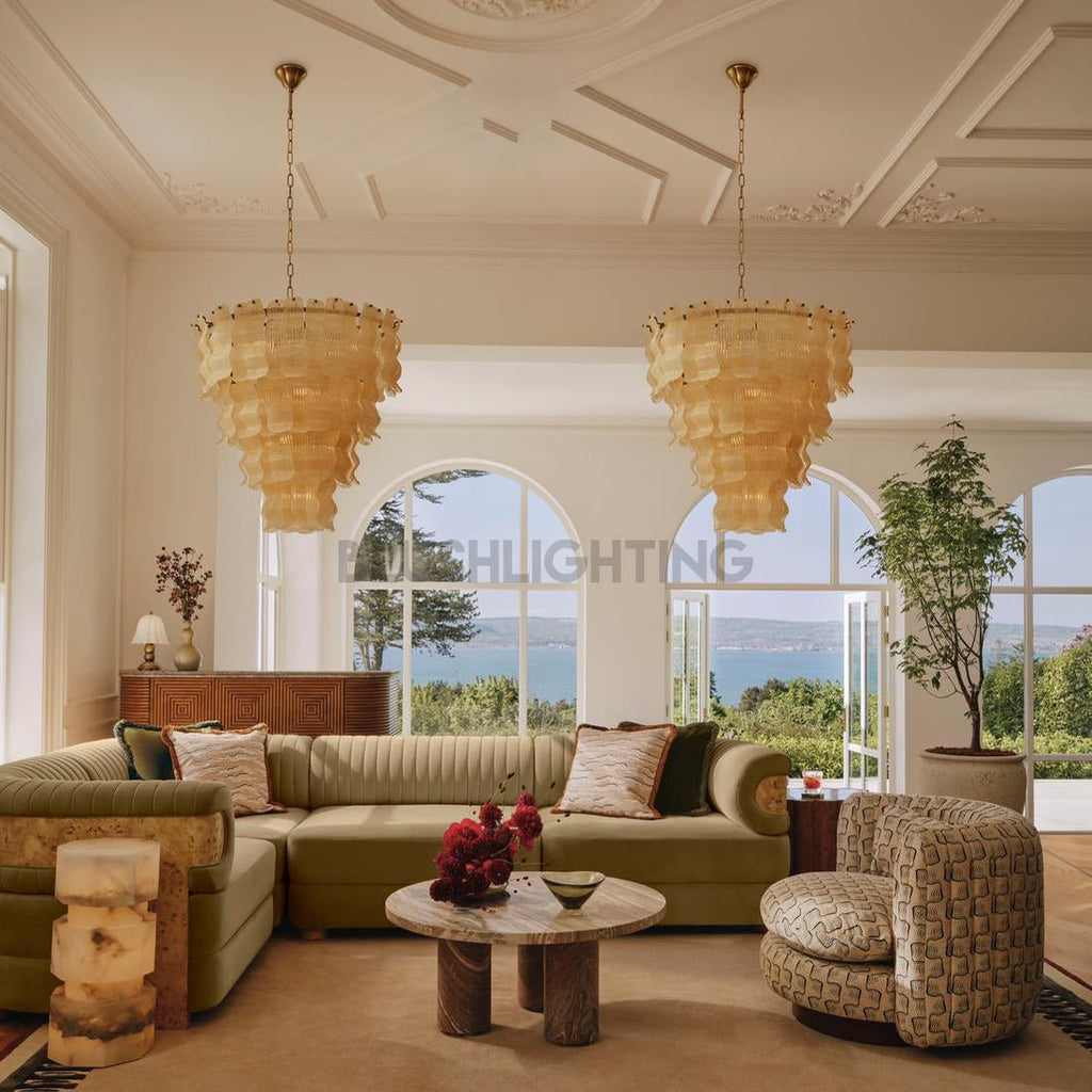 Murana Glass Chandelier - Cyran Lamps
