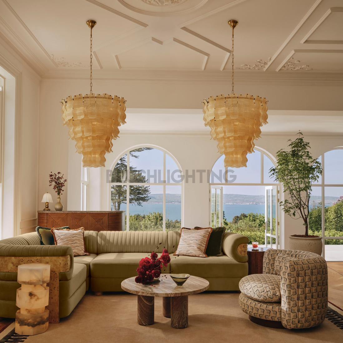 Murana Glass Chandelier - Cyran Lamps