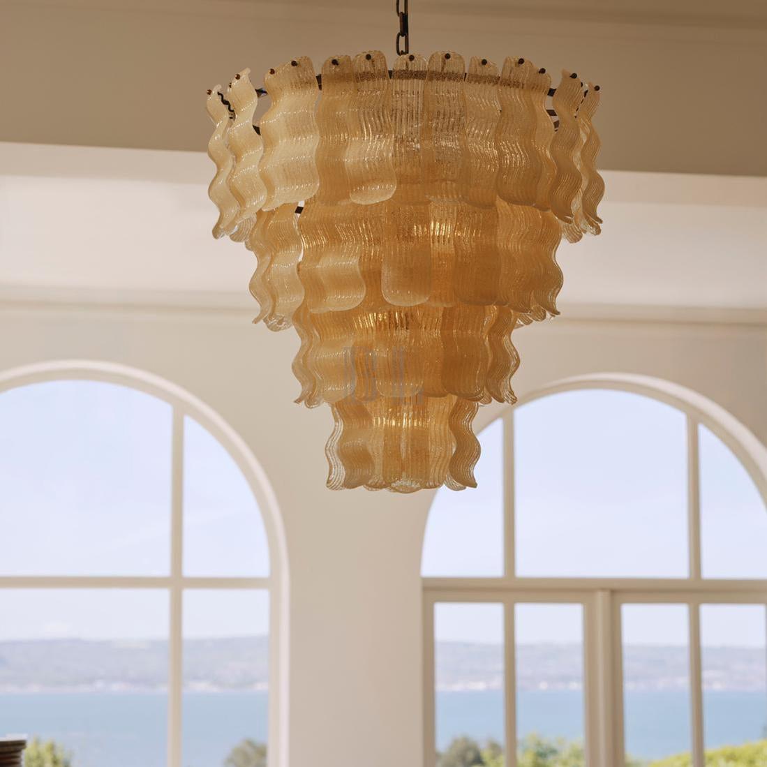 Murana Glass Chandelier - Cyran Lamps