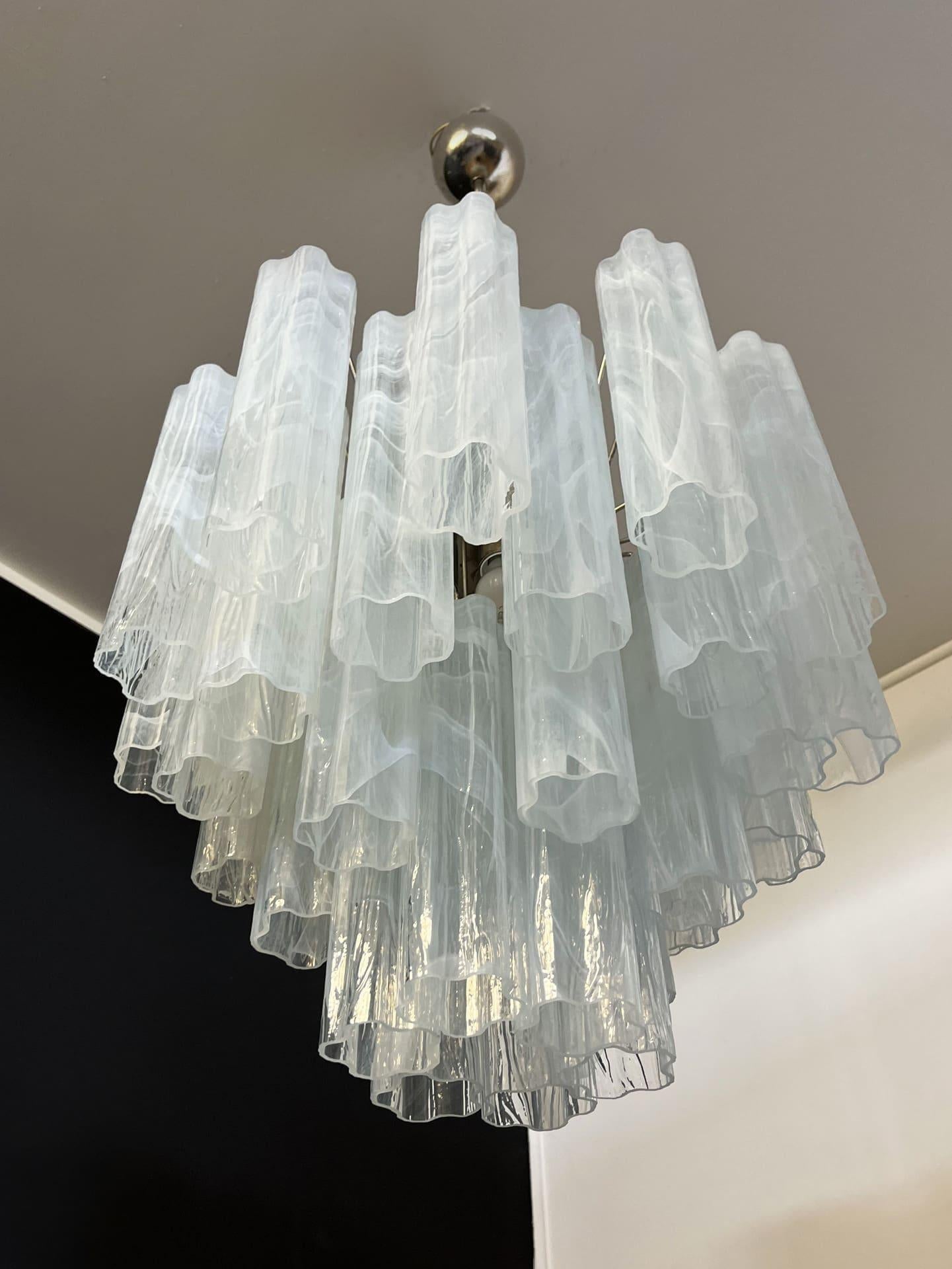 Murano Chandelier – 36 tubes – Alabaster white - Cyran Lamps