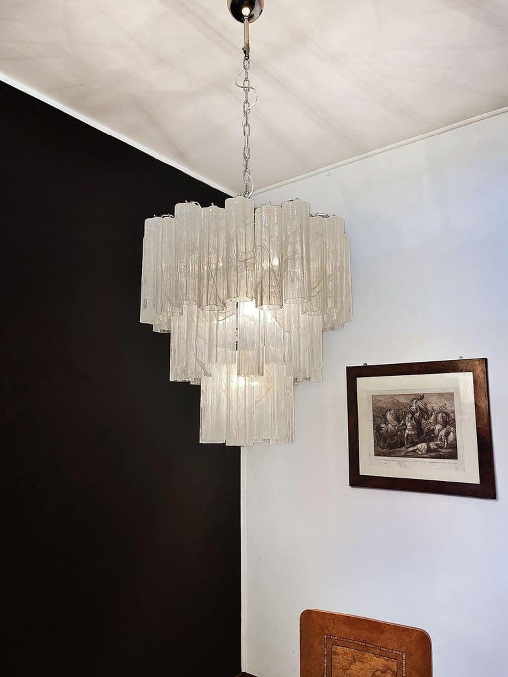 Murano Chandelier – 48 tubes – Alabaster White - Cyran Lamps