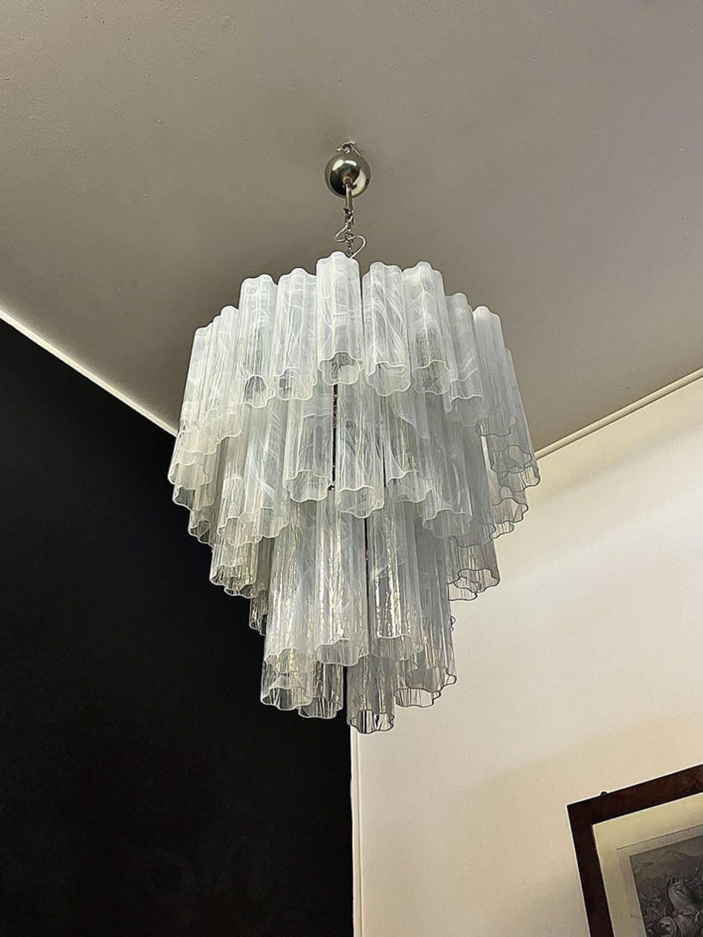Murano Chandelier – 48 tubes – Alabaster White - Cyran Lamps