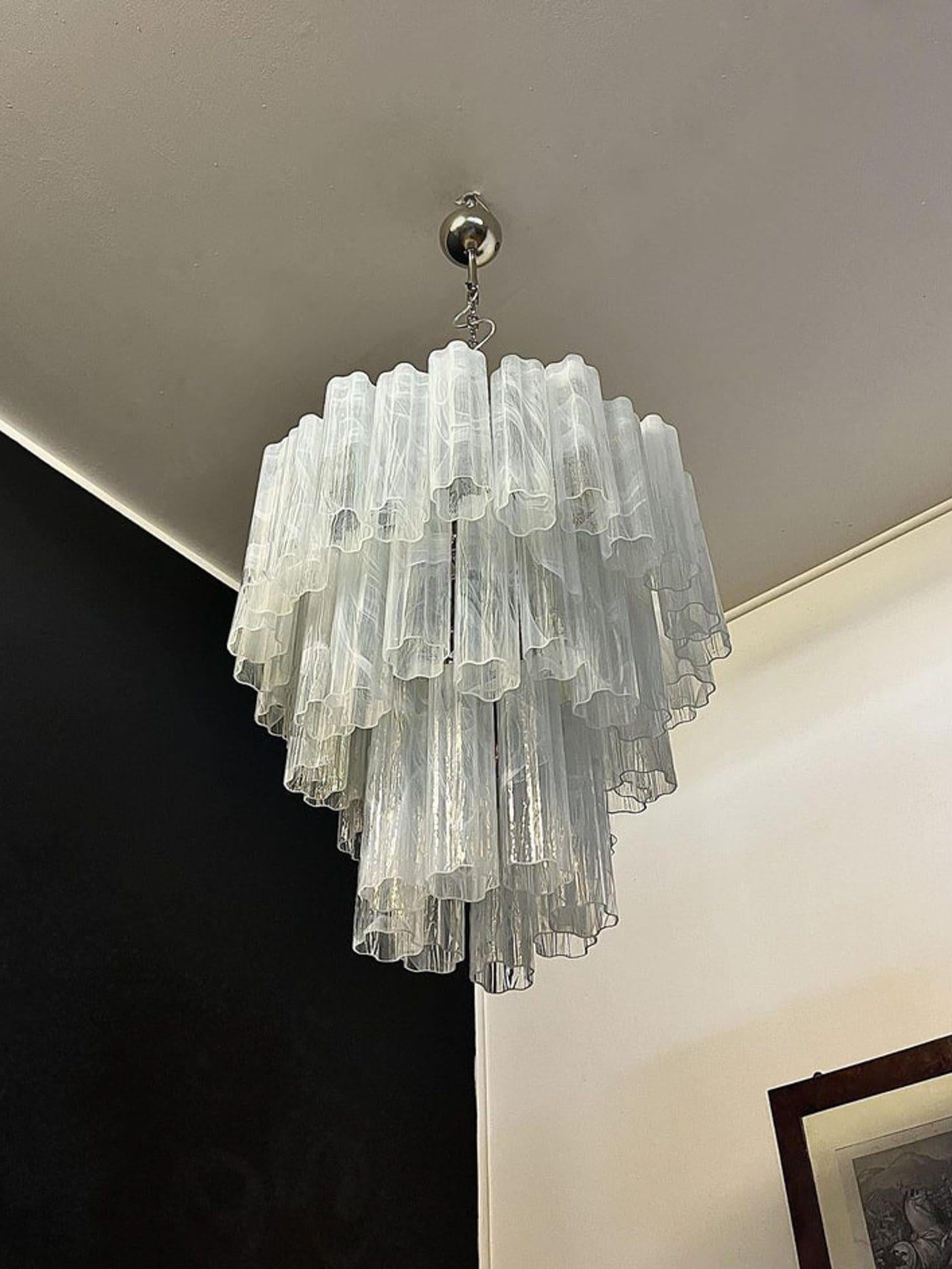 Murano Chandelier – 48 tubes – Alabaster White - Cyran Lamps
