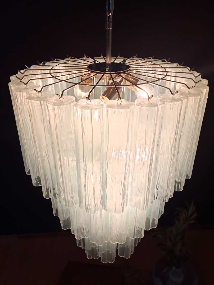 Murano Chandelier – 52 tubes – Opal - Cyran Lamps