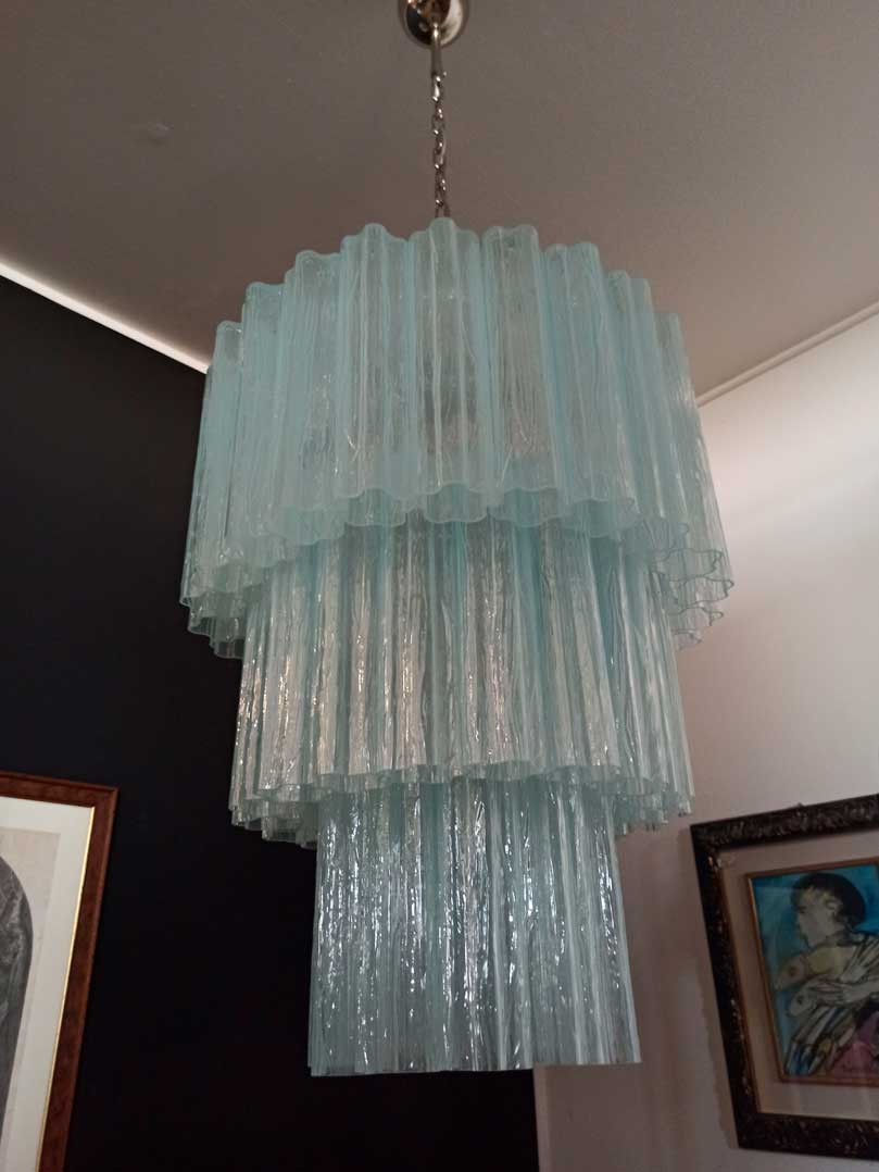 Murano Chandelier – 52 tubes – Opal - Cyran Lamps