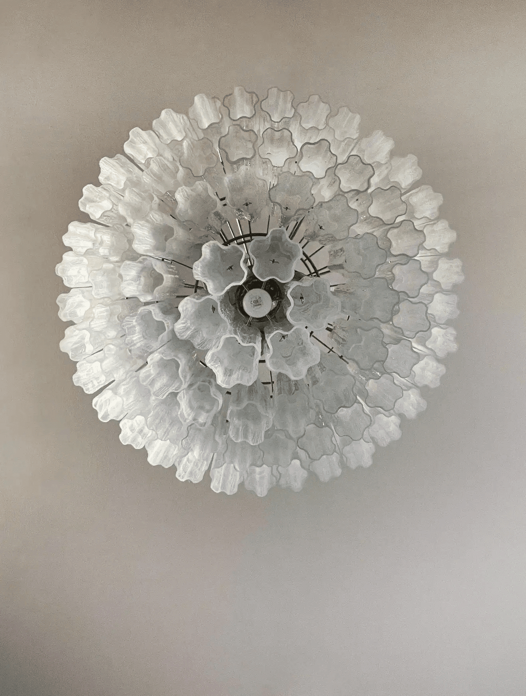 Murano Chandelier – 78 tubes – Alabaster white - Cyran Lamps