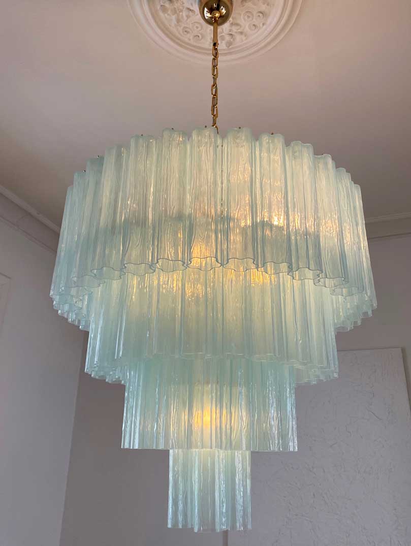 Murano Chandelier – 78 tubes – Opal - Cyran Lamps