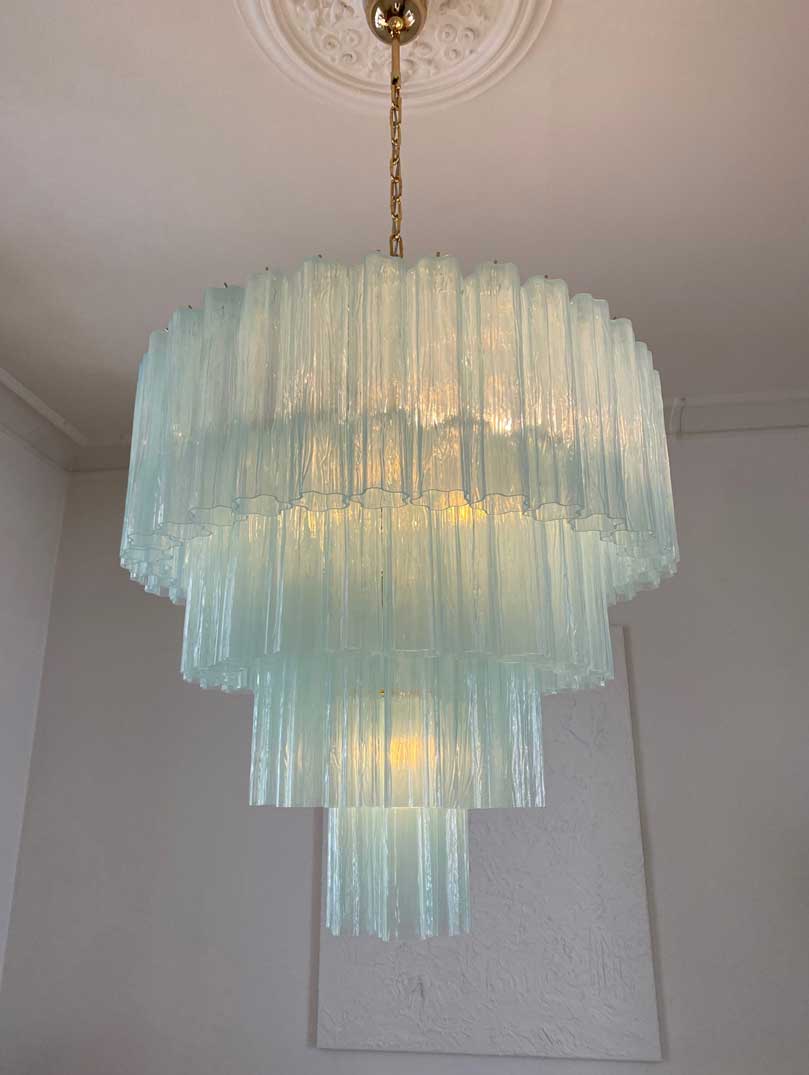 Murano Chandelier – 78 tubes – Opal - Cyran Lamps