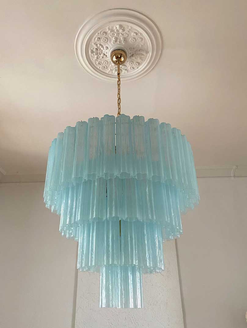 Murano Chandelier – 78 tubes – Opal - Cyran Lamps