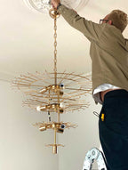 Murano Chandelier – 78 tubes – Opal - Cyran Lamps