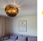 Murano Chandelier – Poliedri – 84 glasses – Dark smoked - Cyran Lamps