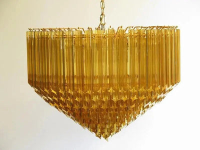 Murano Glass Chandelier – Amber - Cyran Lamps