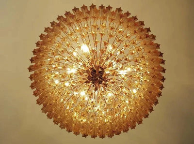 Murano Glass Chandelier – Amber - Cyran Lamps