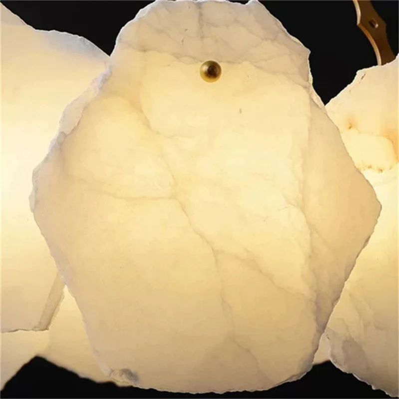 Nasile Alabaster Round Chandelier - Cyran Lamps