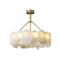 Nasile Alabaster Round Chandelier - Cyran Lamps