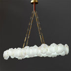 Nasile Linear Alabaster Chandelier (Chain) - Cyran Lamps
