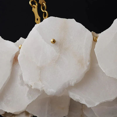 Nasile Linear Alabaster Chandelier (Chain) - Cyran Lamps