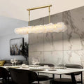Nasile Linear Alabaster Chandelier (Rod) - Cyran Lamps