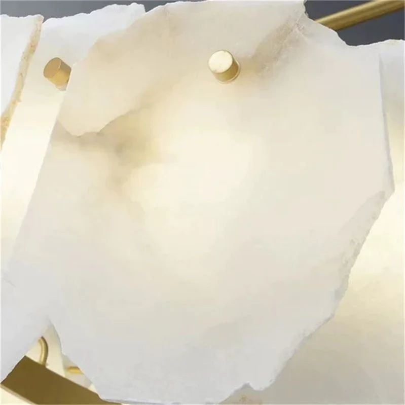 Nasile Linear Alabaster Chandelier (Rod) - Cyran Lamps