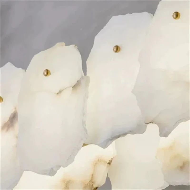 Nasile Linear Alabaster Chandelier (Rod) - Cyran Lamps