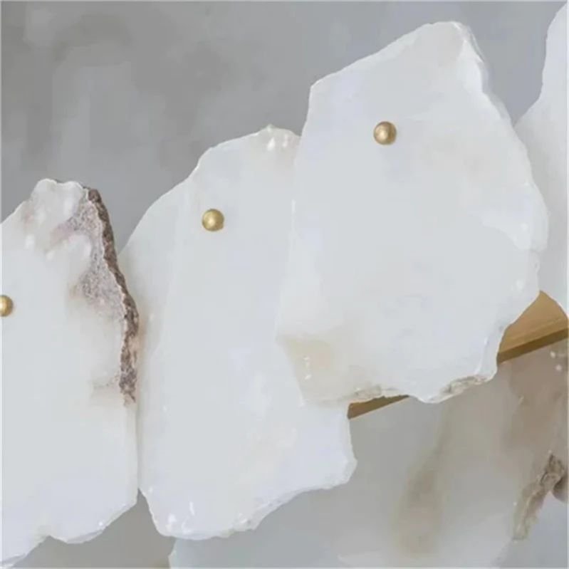 Nasile Linear Alabaster Chandelier (Rod) - Cyran Lamps