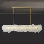 Nasile Linear Alabaster Chandelier (Rod) - Cyran Lamps