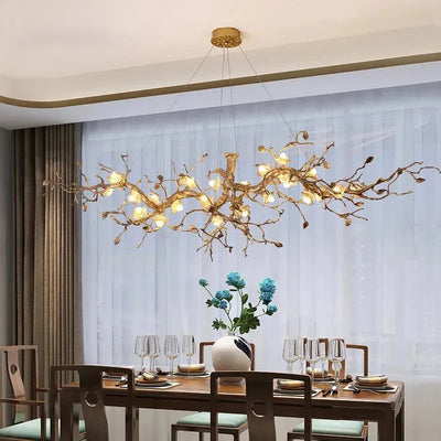 Noa Flower Branch Chandelier - L47.24” (120 cm)Warm White 3000KCyranlamps