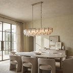 Nova Crystal Prism Linear Chandelier - Cyran Lamps