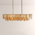 Nova Crystal Prism Linear Chandelier - Cyran Lamps