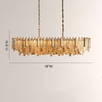 Nova Crystal Prism Linear Chandelier - Cyran Lamps