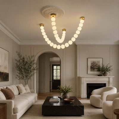 Perlina Necklace Combination Chandelier - Cyran Lamps
