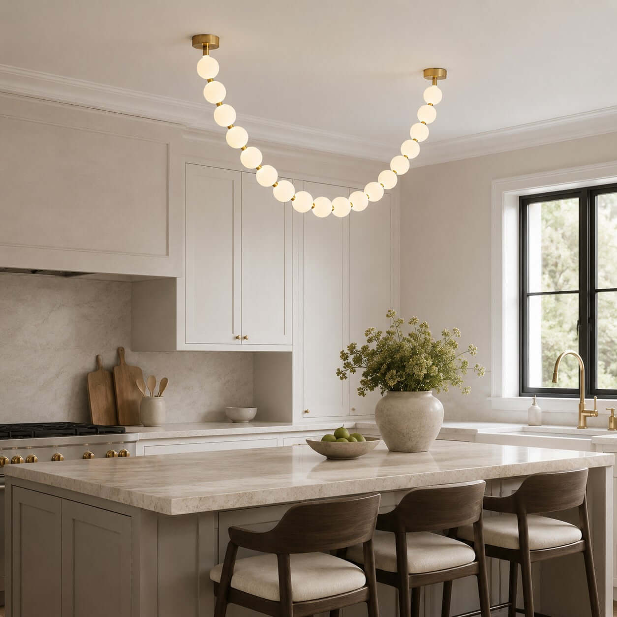 Perlina Necklace Combination Chandelier - Cyran Lamps