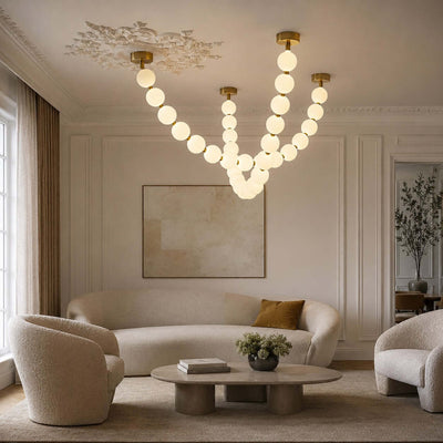 Perlina Necklace Combination Chandelier - Cyran Lamps