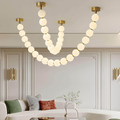 Perlina Necklace Combination Chandelier - Cyran Lamps