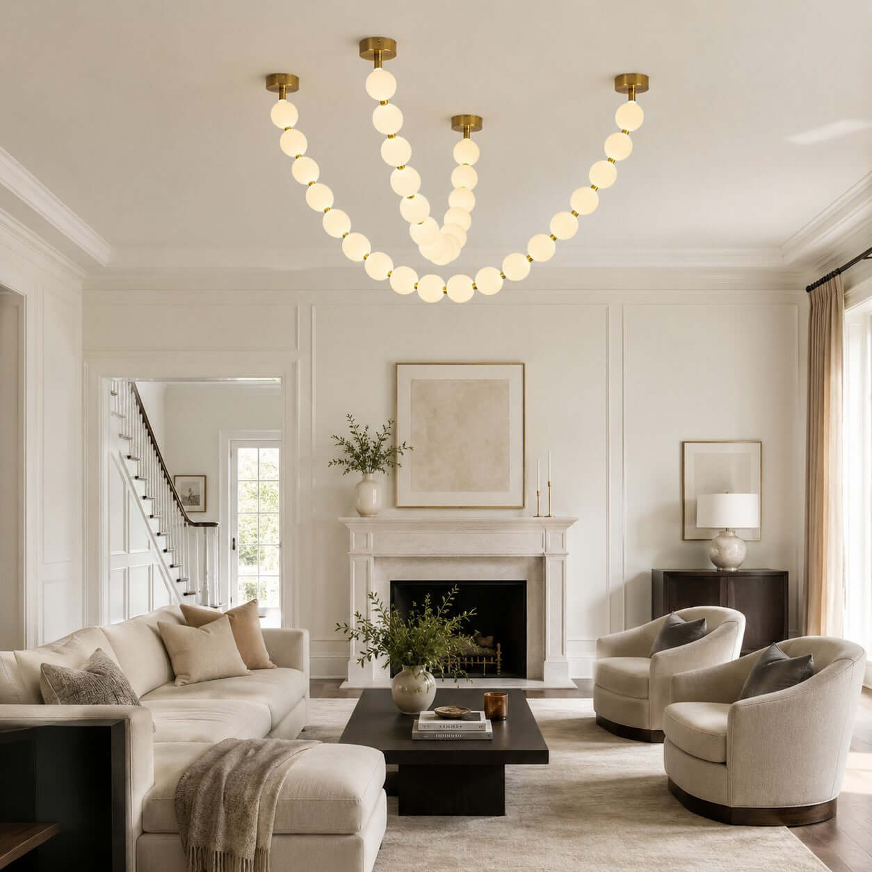 Perlina Necklace Combination Chandelier - Cyran Lamps