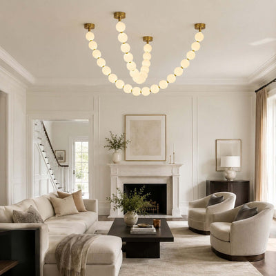 Perlina Necklace Combination Chandelier - Cyran Lamps