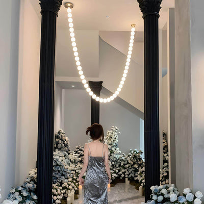 Perlina Necklace Combination Chandelier - Cyran Lamps