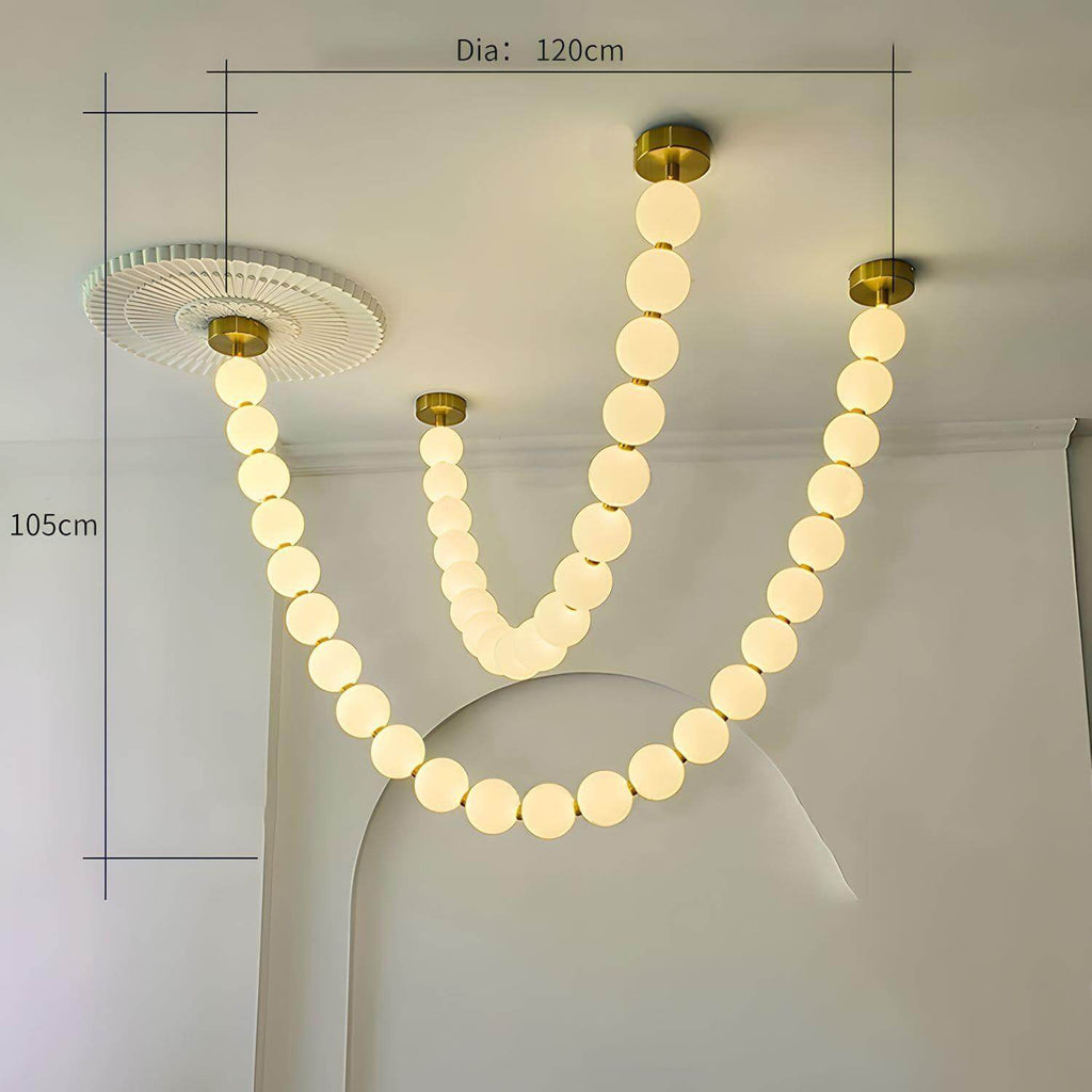 Perlina Necklace Combination Chandelier - cyranlamps