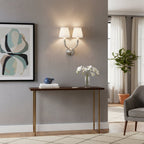 Polished Nickel 2 - Light Wall Sconce - Cyran Lamps